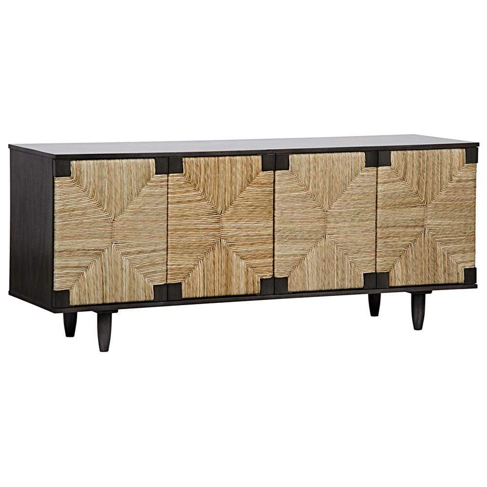 Noir Brook 4 Door Sideboard Furniture Noir-GCON239-2P 00842449104549