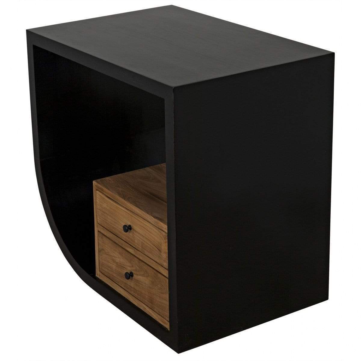 Noir Burton Side Table - Left Furniture noir-GTAB848HB-L 00842449123014