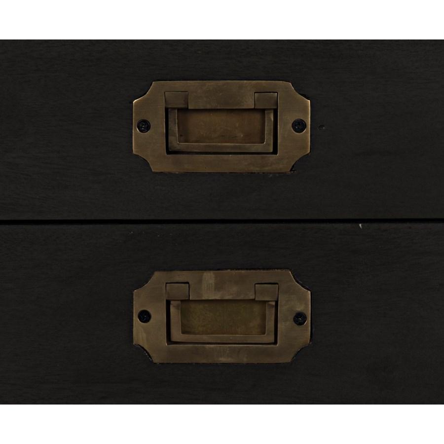 Noir Campaign Chest Furniture noir-GTAB901P 00842449126459