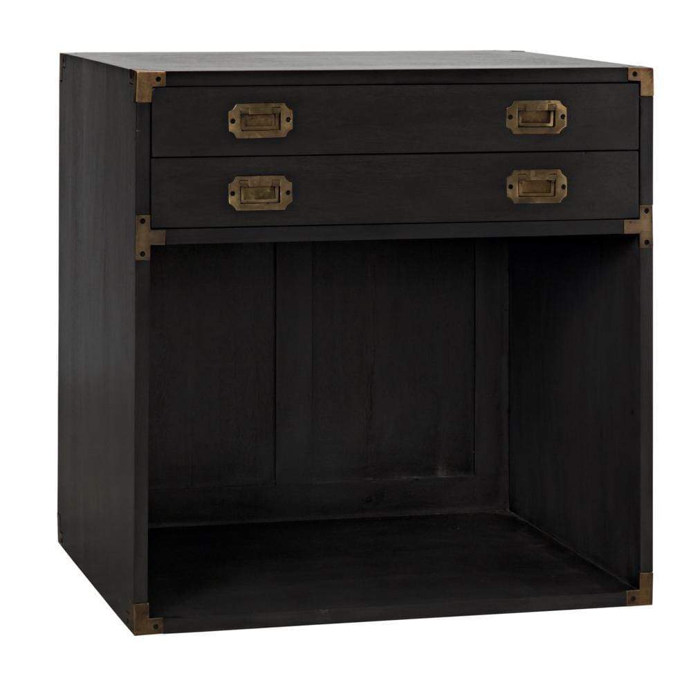 Noir Campaign Chest Furniture noir-GTAB901P 00842449126459