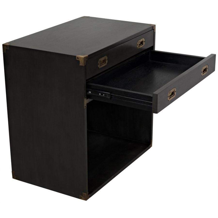 Noir Campaign Chest Furniture noir-GTAB901P 00842449126459