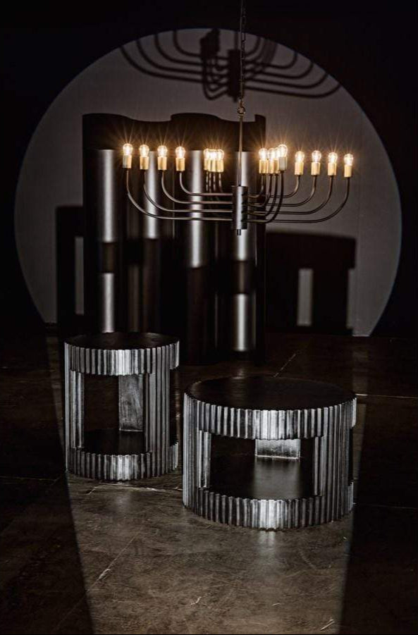 Noir Claude Chandelier Lighting noir-LAMP764MTB 00842449127395