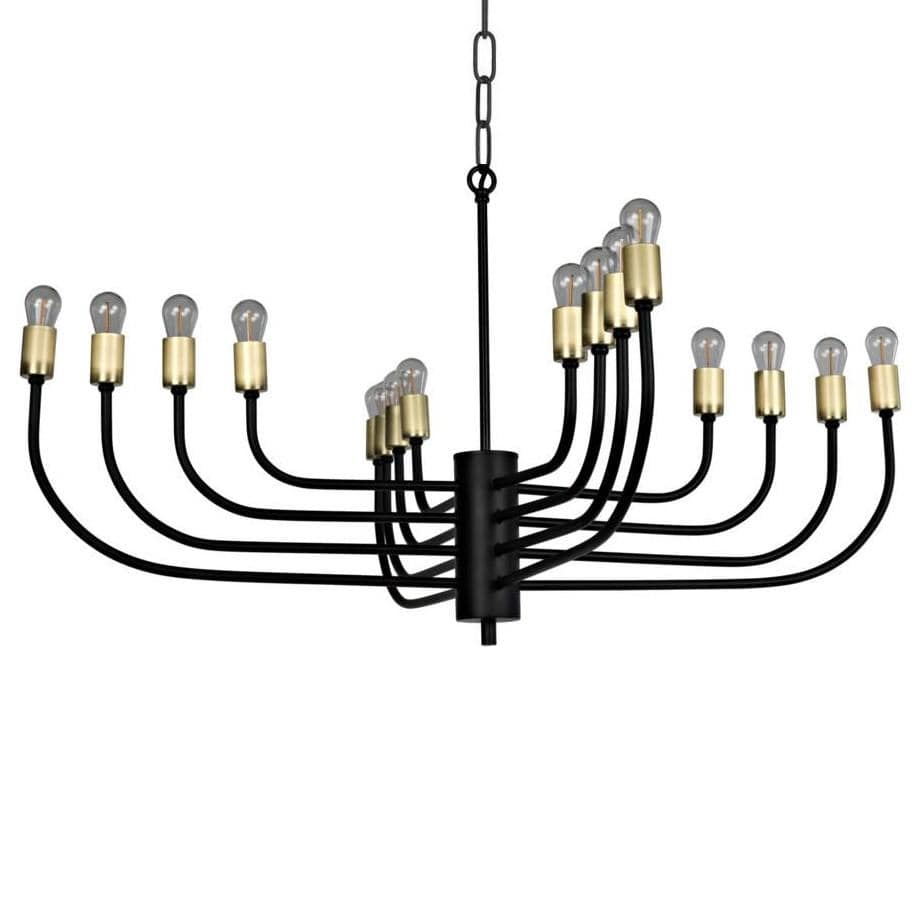 Noir Claude Chandelier Lighting noir-LAMP764MTB 00842449127395