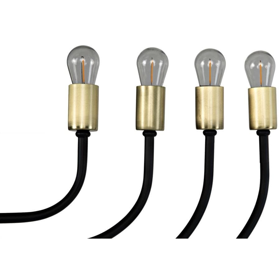 Noir Claude Chandelier Lighting noir-LAMP764MTB 00842449127395