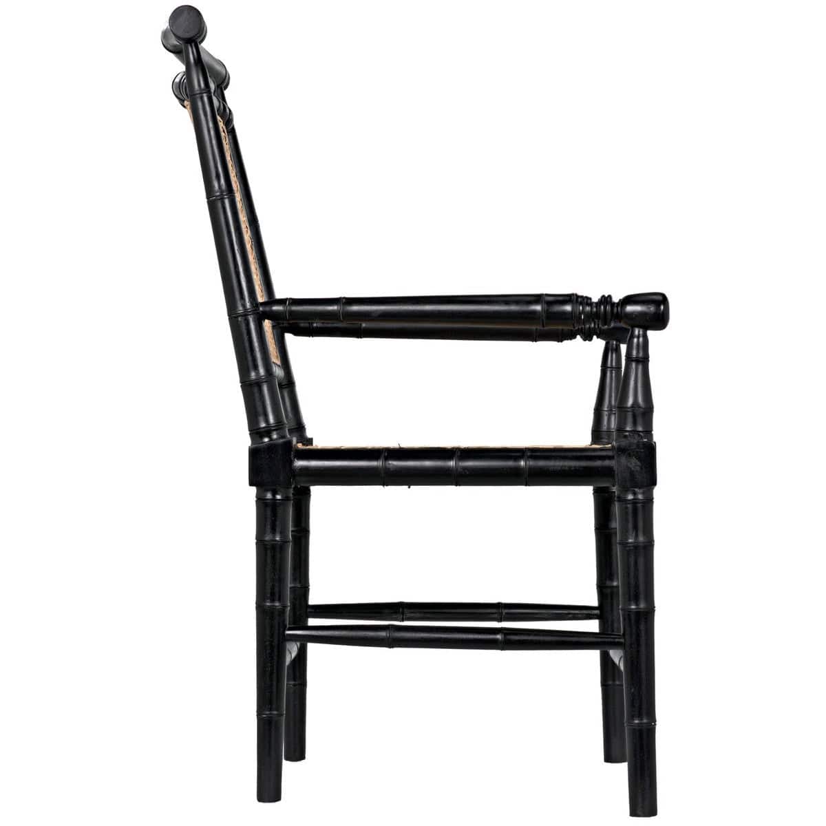 Noir Colonial Bamboo Chair Chairs