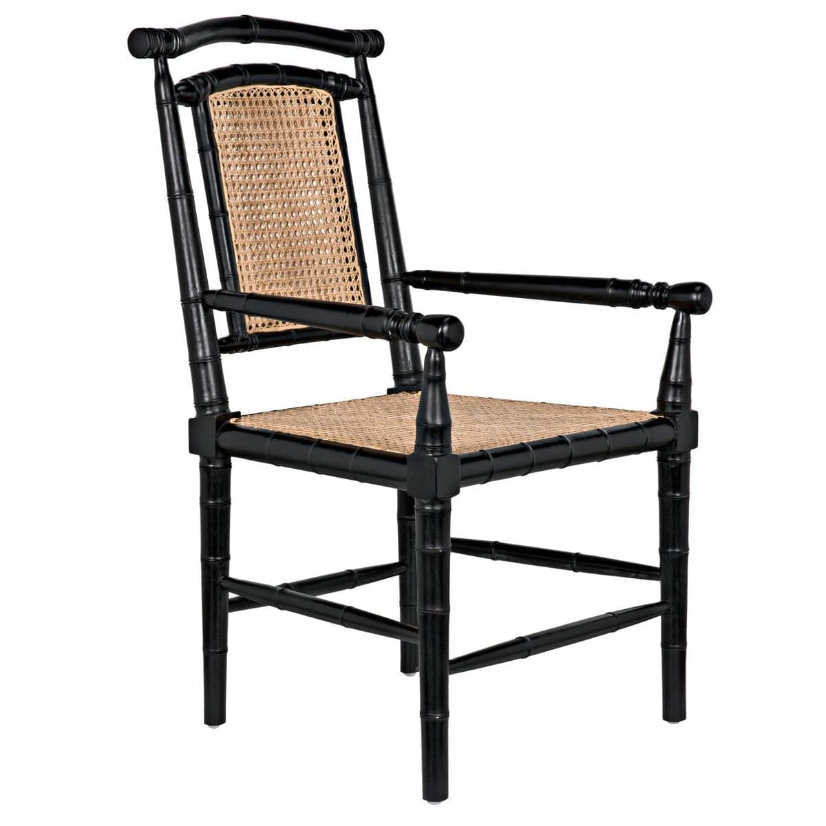 Noir Colonial Bamboo Chair Chairs