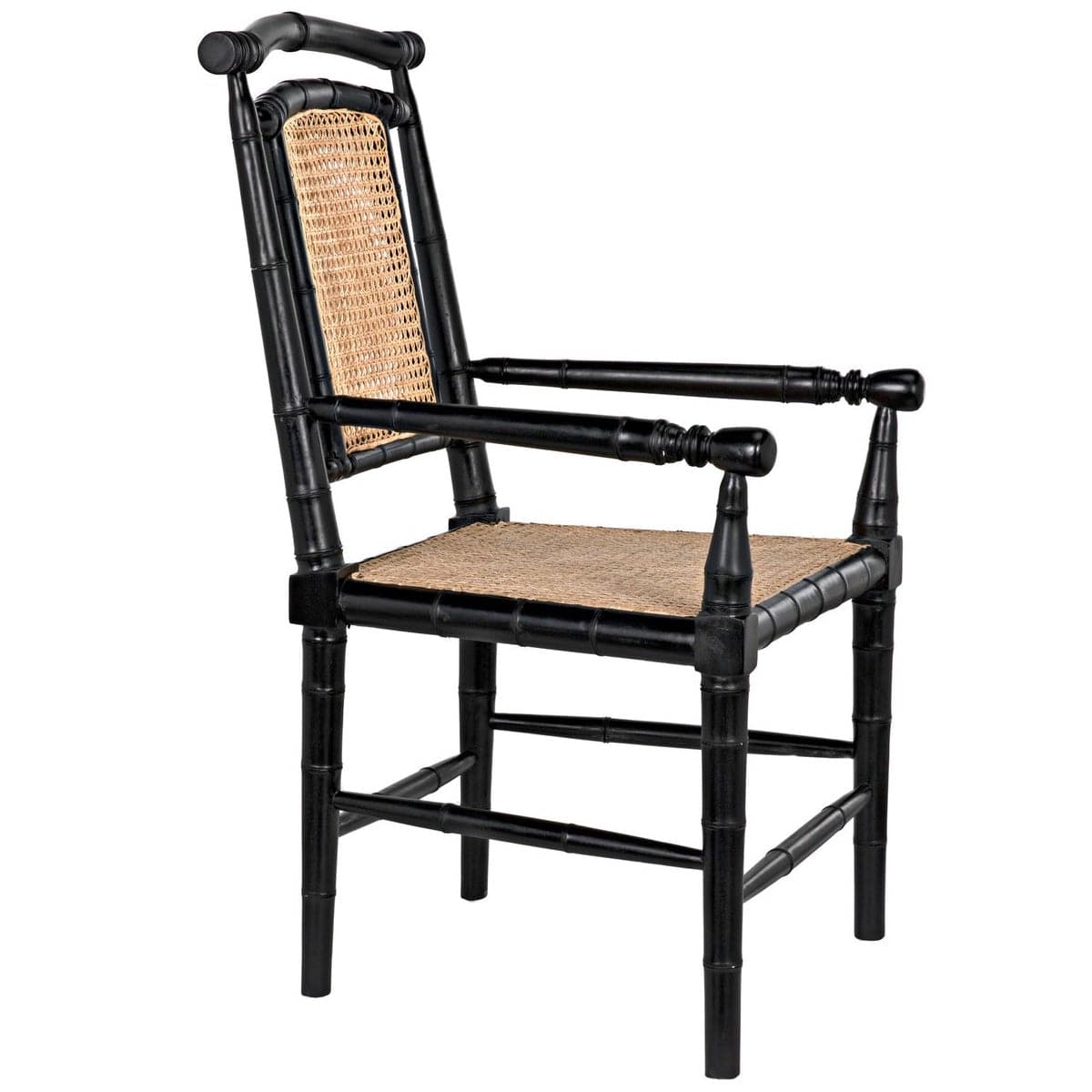 Noir Colonial Bamboo Chair Chairs