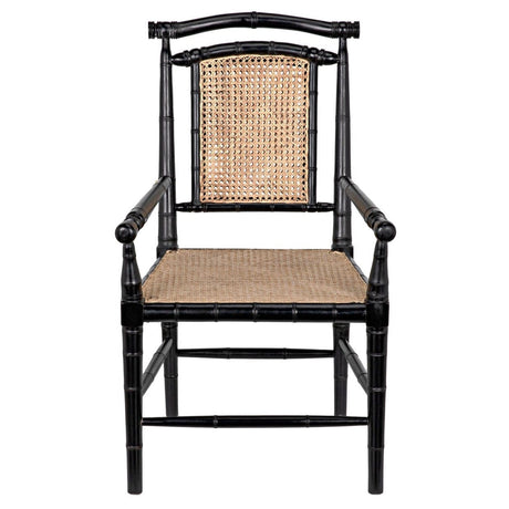 Noir Colonial Bamboo Chair Chairs noir-GCHA126AHB 00842449103641
