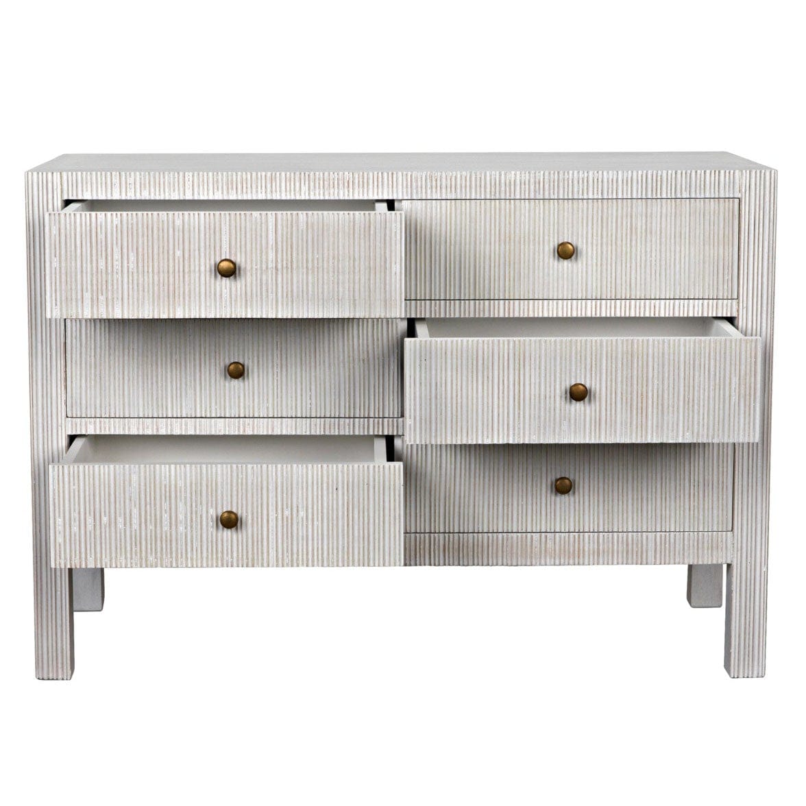Noir Conrad 6 Drawer Dresser Furniture