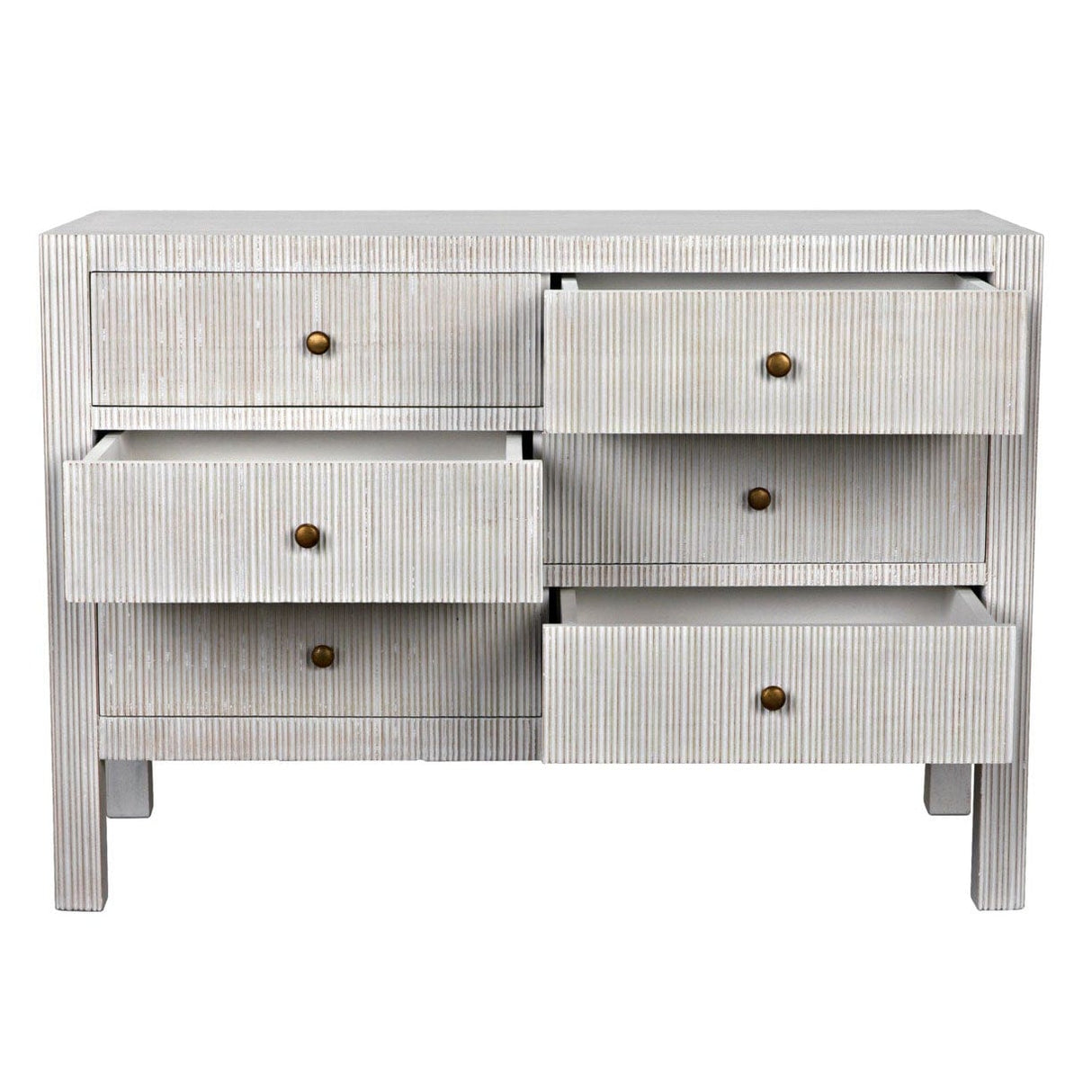 Noir Conrad 6 Drawer Dresser Furniture