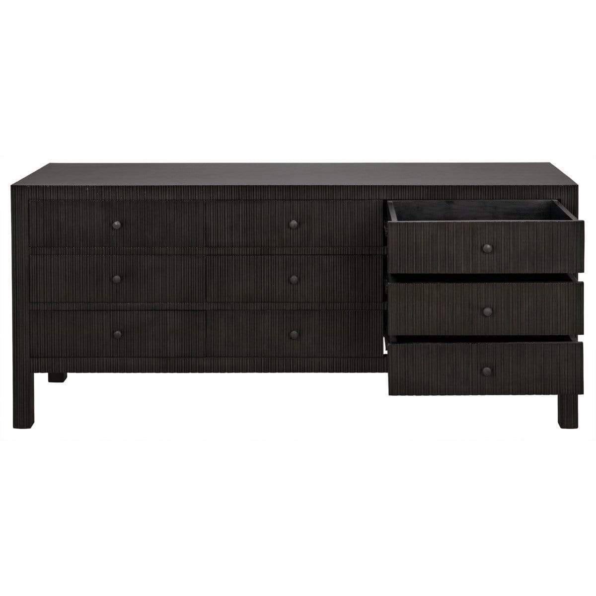 Noir Conrad 9 Drawer Dresser Dressers
