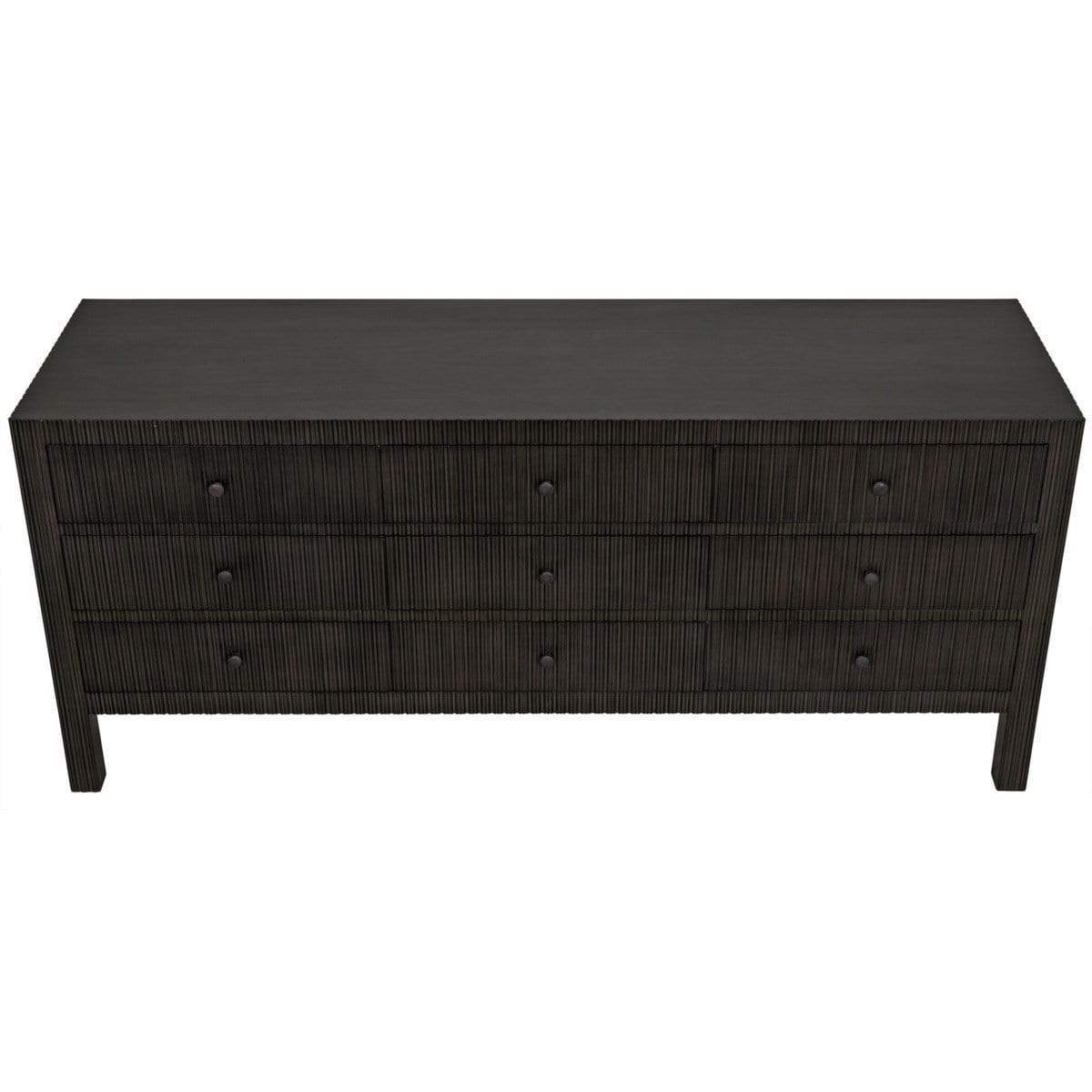 Noir Conrad 9 Drawer Dresser Dressers