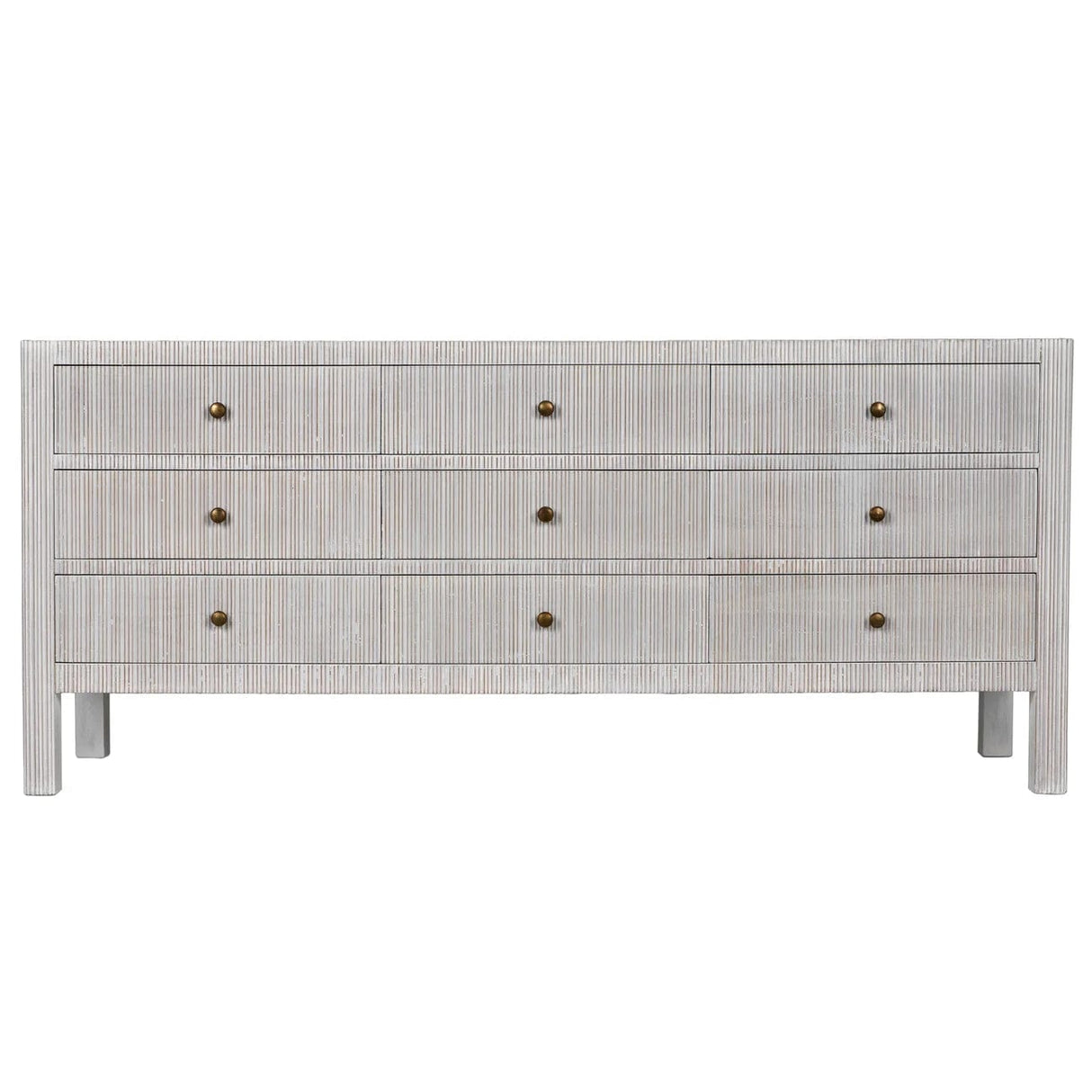 Noir Conrad 9 Drawer Dresser Dressers noir-GDRE222WH 00842449132184
