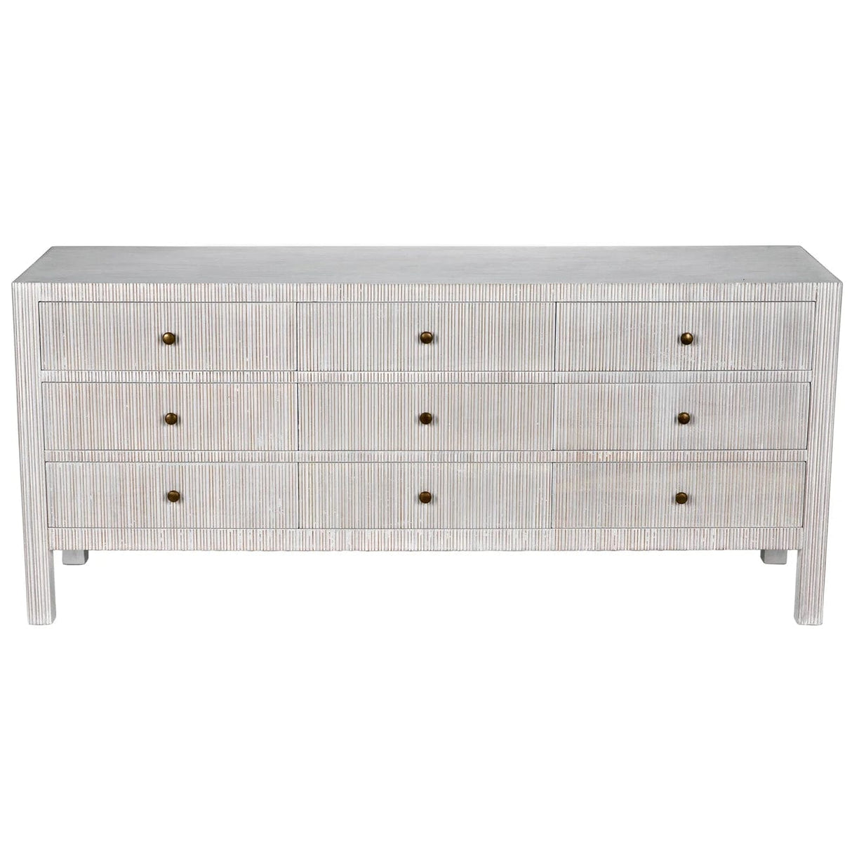 Noir Conrad 9 Drawer Dresser Dressers noir-GDRE222WH 00842449132184