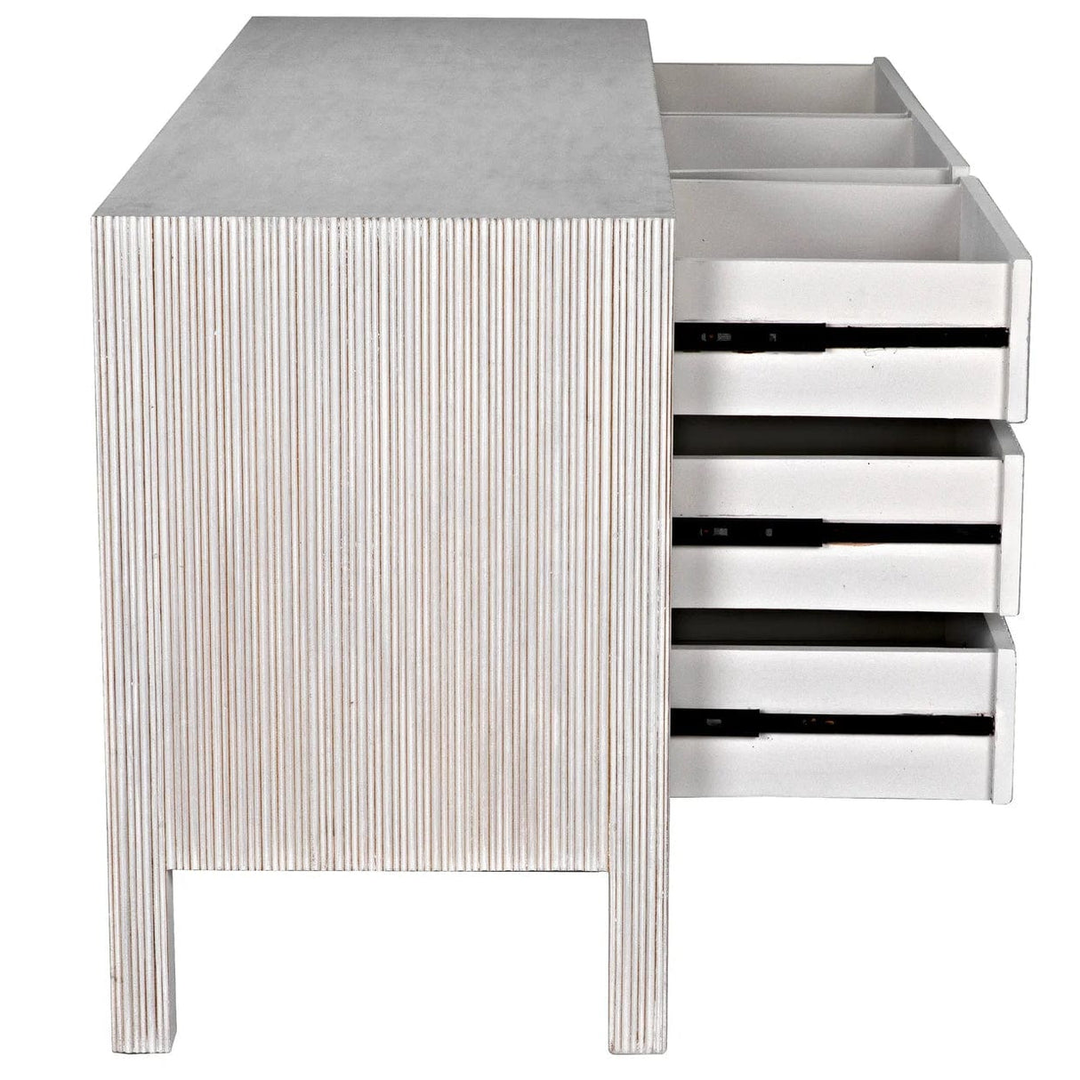 Noir Conrad 9 Drawer Dresser Dressers noir-GDRE222WH 00842449132184