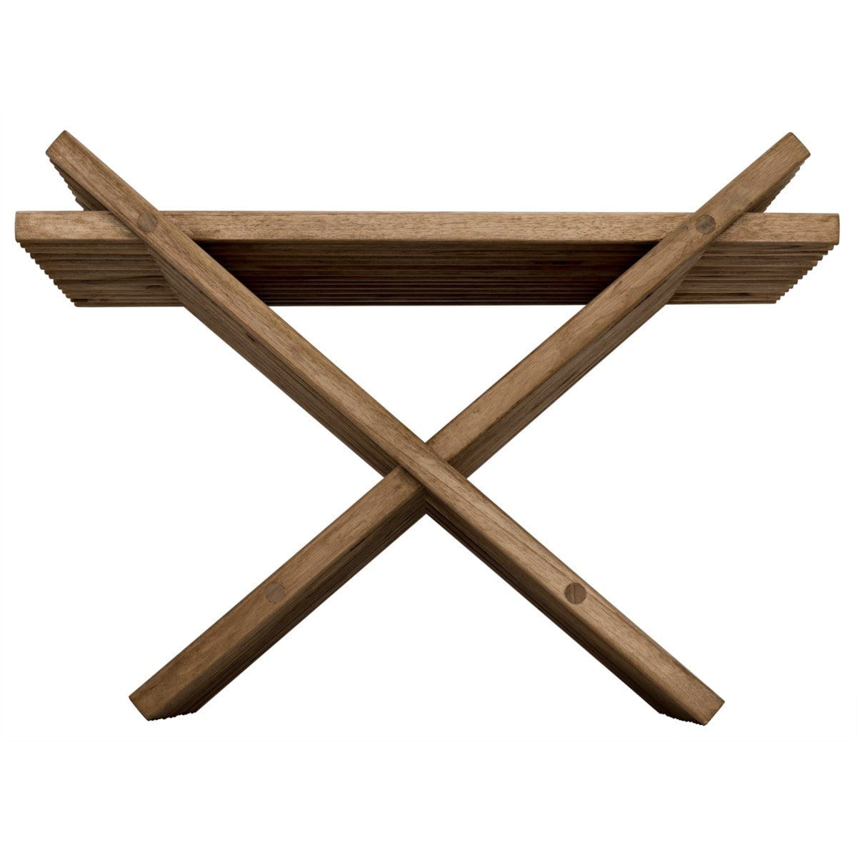 Noir Dede Fold Stool - Teak Decor noir-AF-32 00842449119949