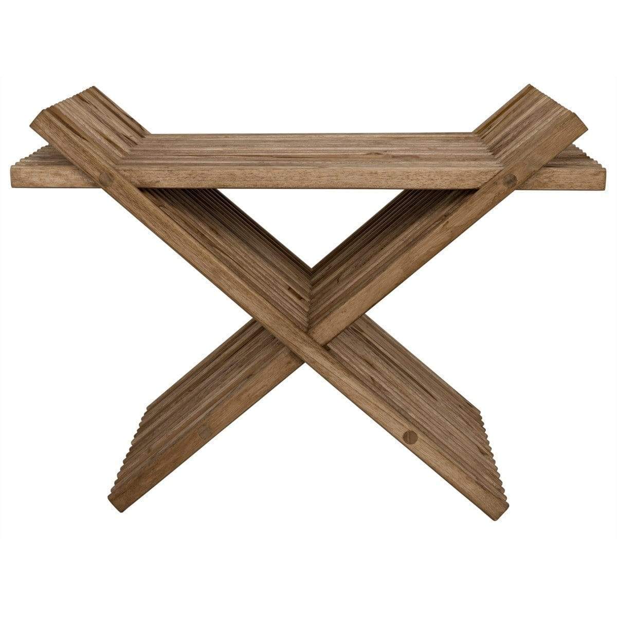 Noir Dede Fold Stool - Teak Decor noir-AF-32 00842449119949