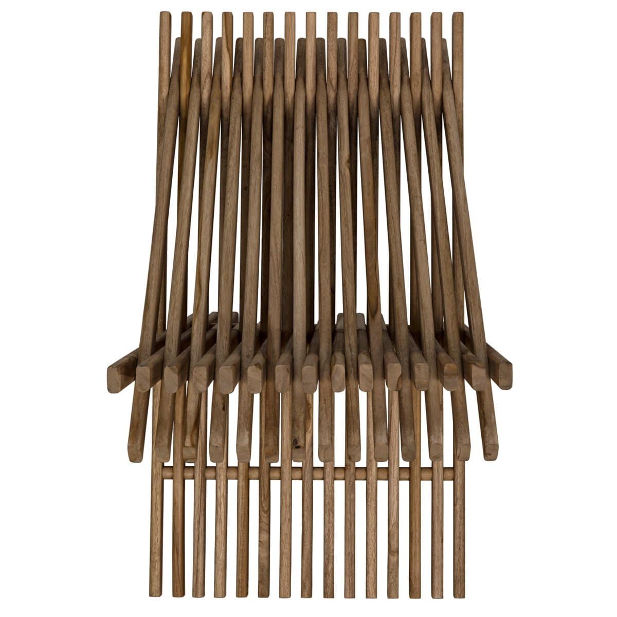 Noir Dede Fold Stool - Teak Decor noir-AF-32 00842449119949