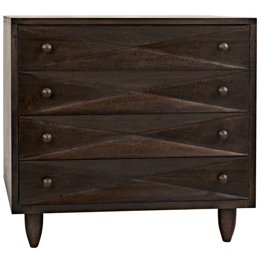 Noir Diamond Chest Furniture Noir-GDRE180EB