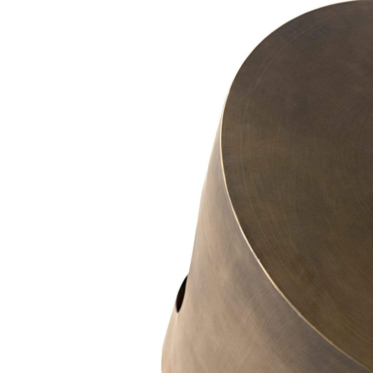 Noir Eclipse Round Side Table Furniture noir-GTAB302AB 00842449130494