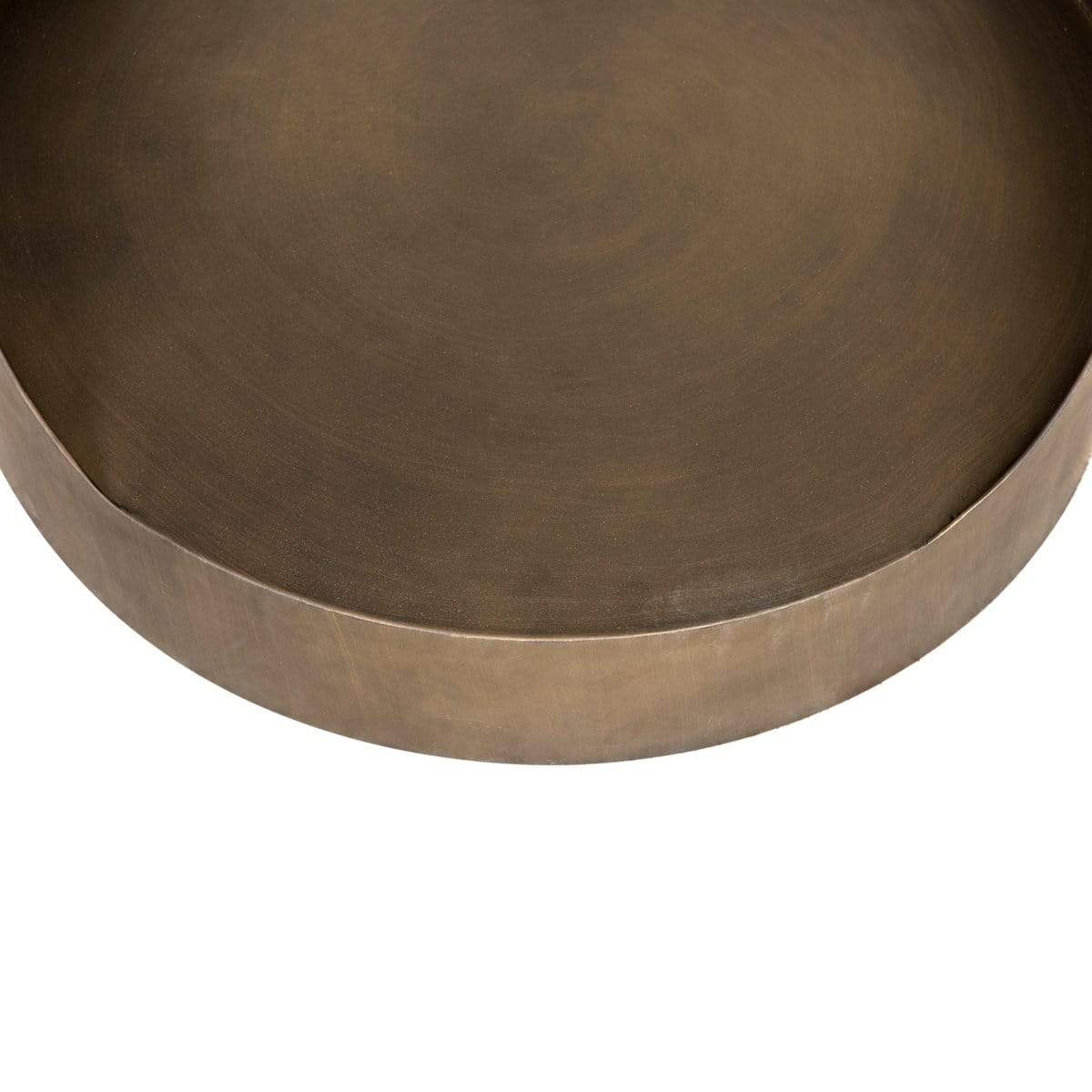 Noir Eclipse Round Side Table Furniture noir-GTAB302AB 00842449130494