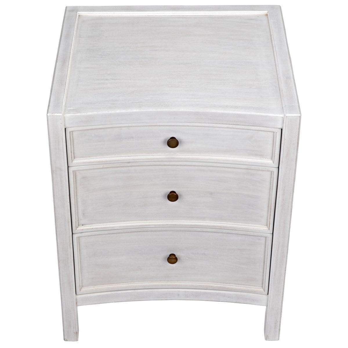 Noir Hampton 3 Drawer Night Stand Furniture