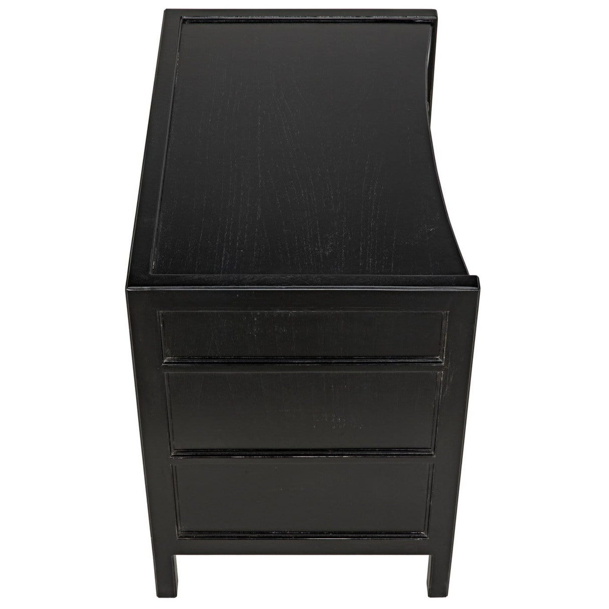 Noir Hampton 3 Drawer Night Stand Furniture