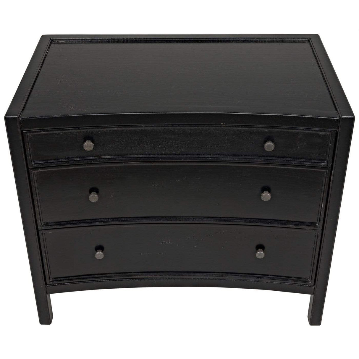 Noir Hampton 3 Drawer Night Stand Furniture