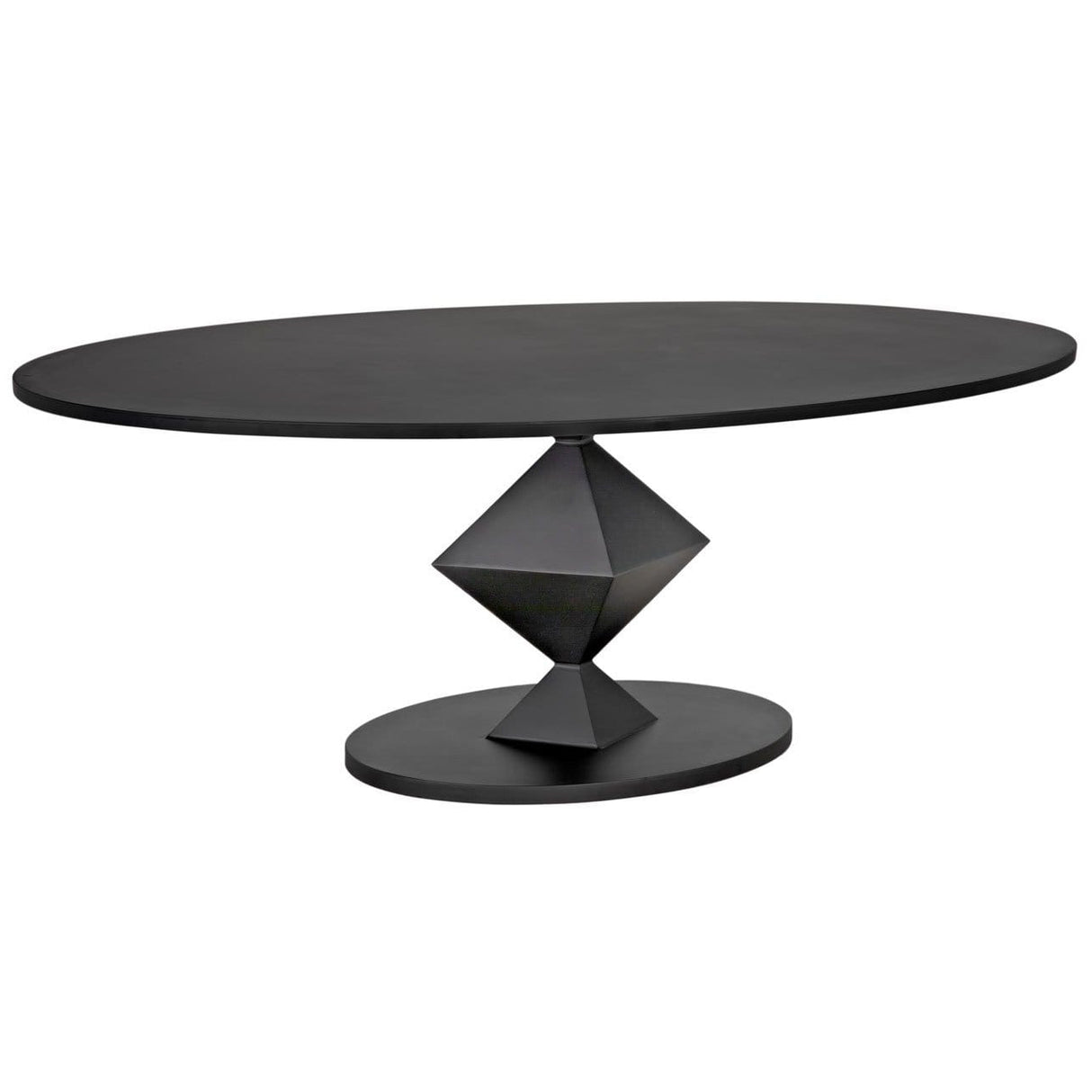 Noir Katana Oval Dining Table - HOLD FOR PRICING Furniture noir-GTAB565MTB