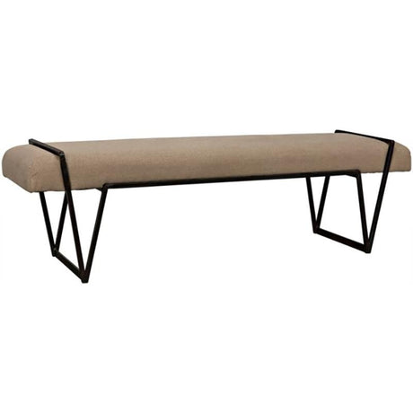 Noir Larkin Bench Furniture noir-GBEN137MT 00842449119604