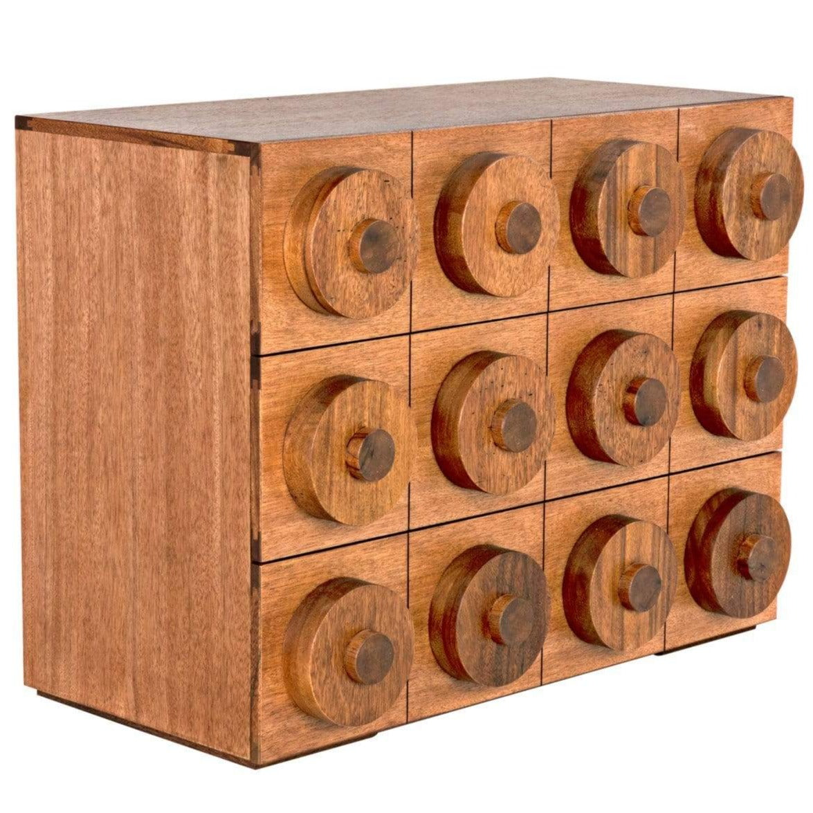 Noir Lego Sideboard with 3 Drawers Buffets & Sideboards noir-GCON380DW