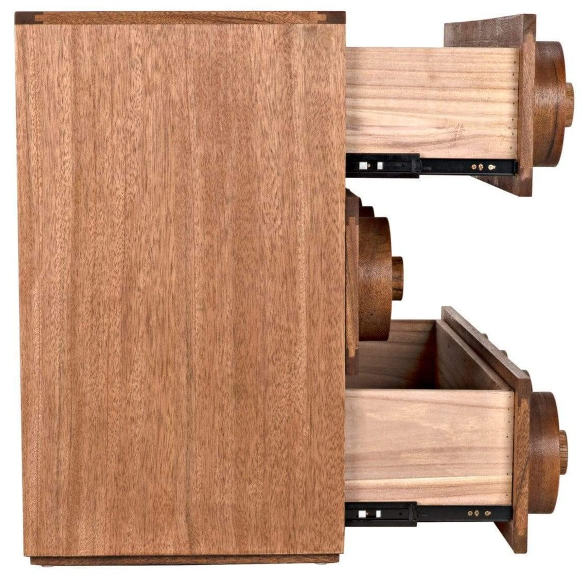 Noir Lego Sideboard with 3 Drawers Buffets & Sideboards noir-GCON380DW