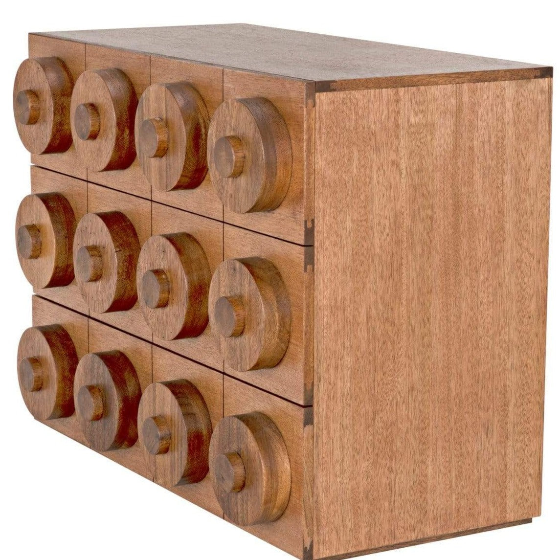 Noir Lego Sideboard with 3 Drawers Buffets & Sideboards noir-GCON380DW