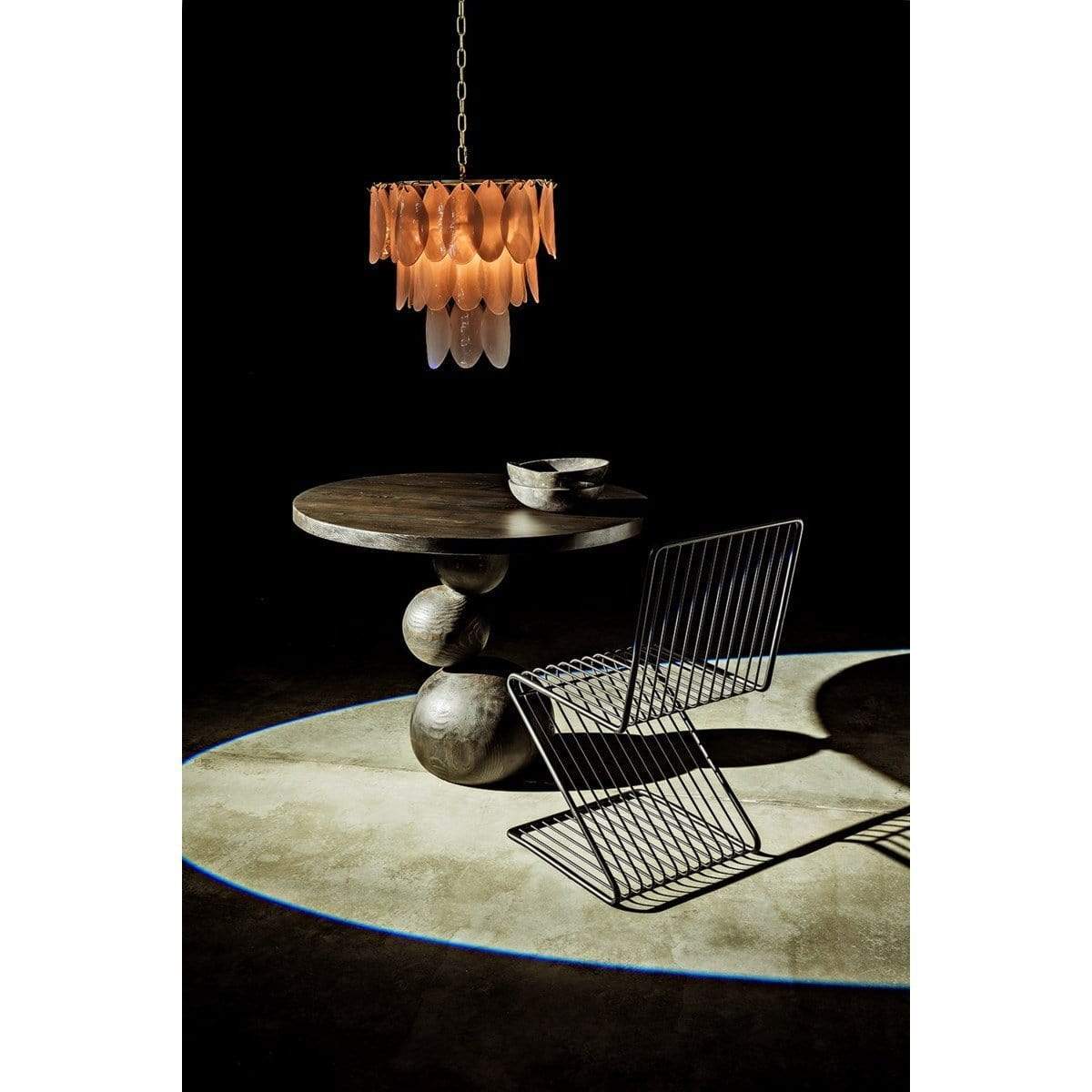 Noir Lotus Chandelier Lighting noir-LAMP650MB 00842449118034