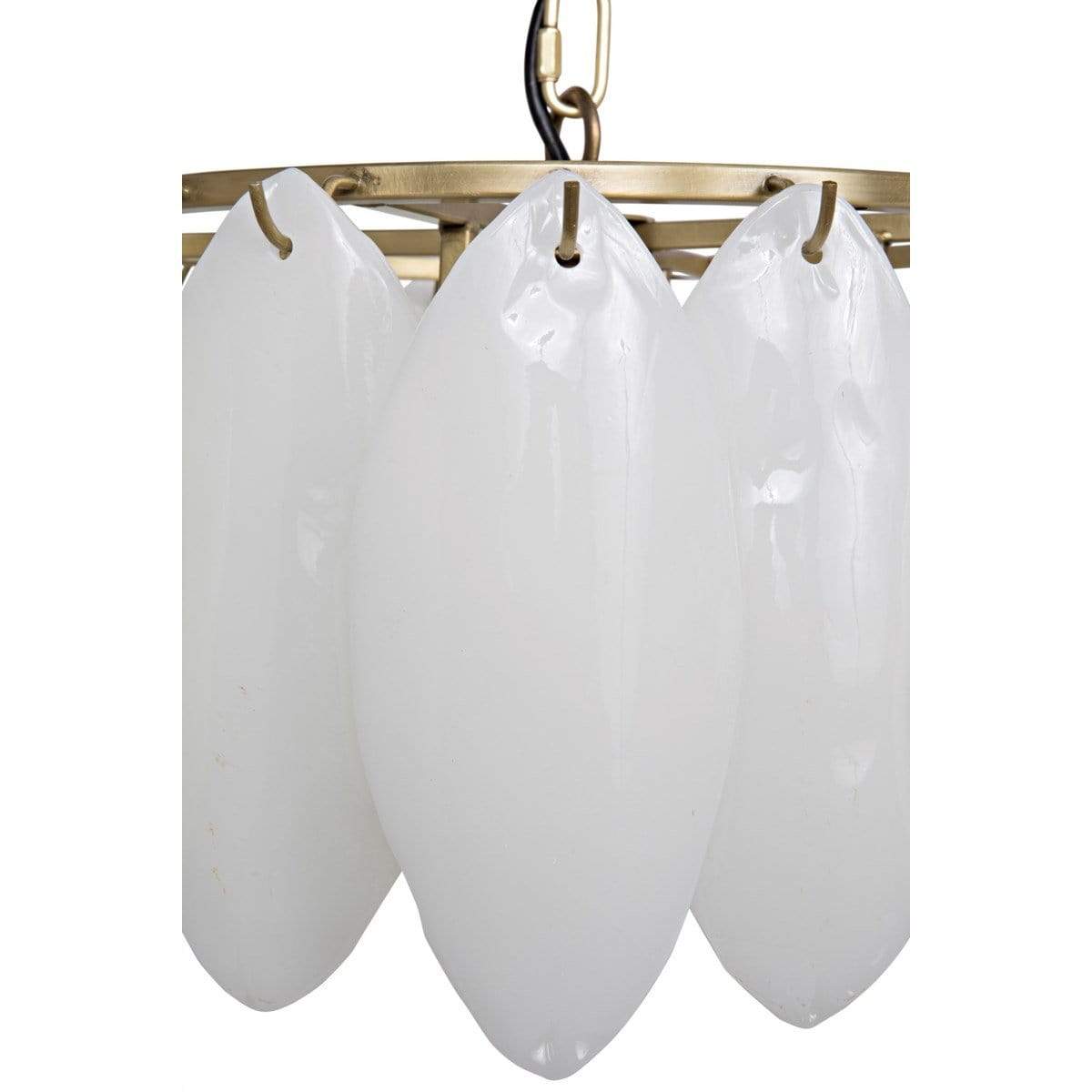 Noir Lotus Chandelier Lighting noir-LAMP650MB 00842449118034