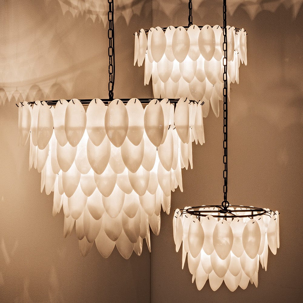 Noir Lotus Chandelier Lighting noir-LAMP650MB 00842449118034