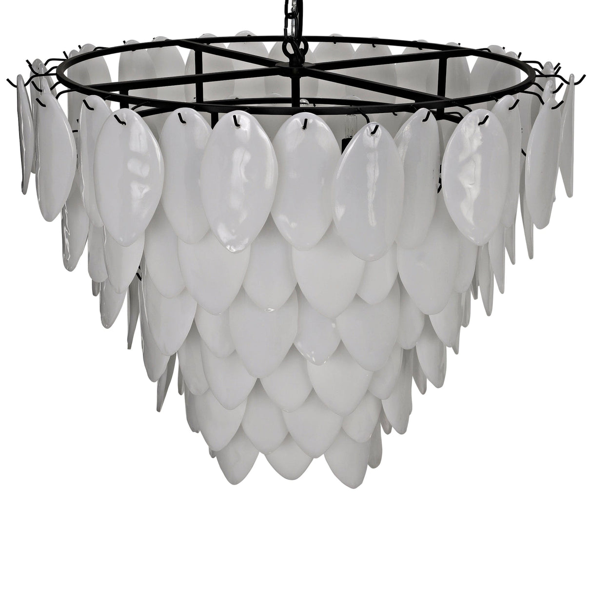 Noir Lotus Chandelier Lighting noir-LAMP650MB 00842449118034