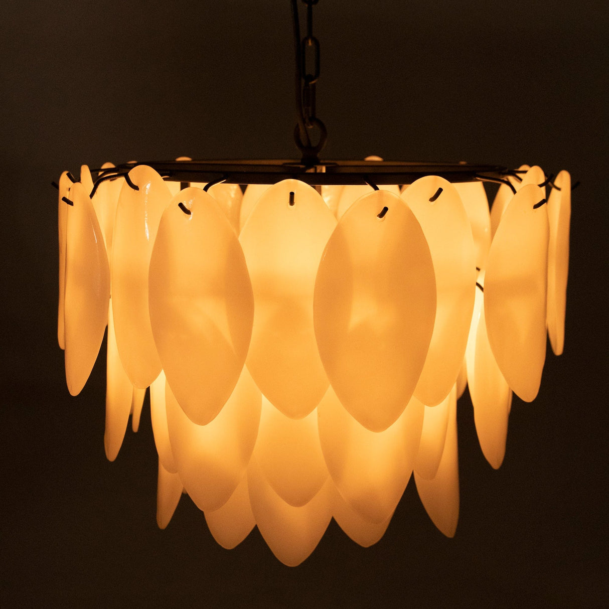 Noir Lotus Chandelier Lighting noir-LAMP650MB 00842449118034