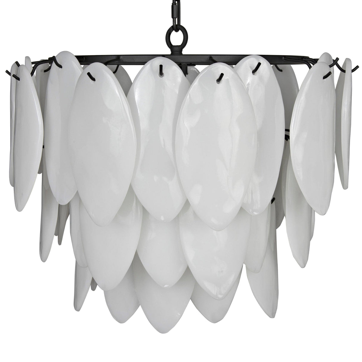 Noir Lotus Chandelier Lighting noir-LAMP650MB 00842449118034