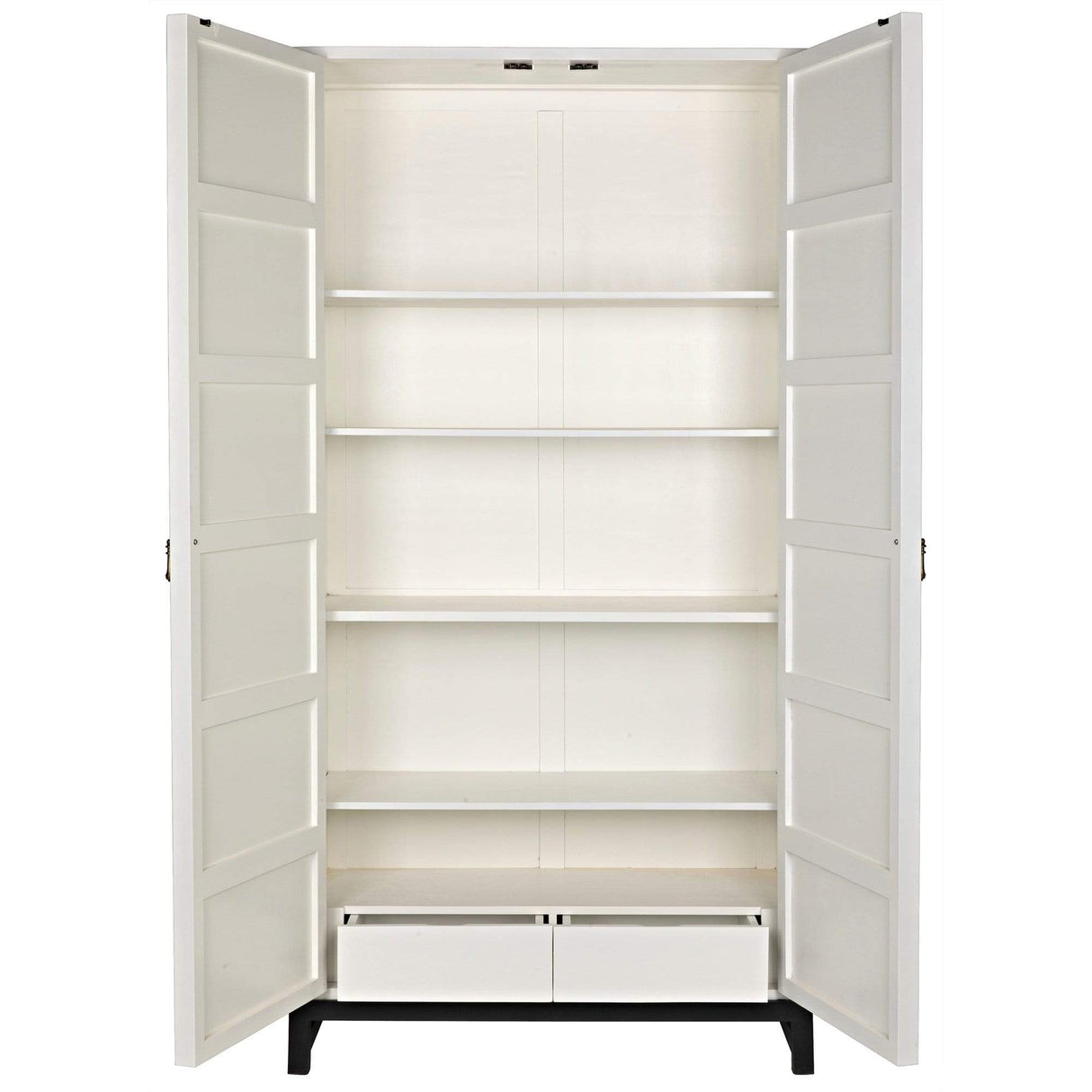 Noir Maharadshcha Hutch - Solid White Furniture noir-GHUT118SW 00842449121324