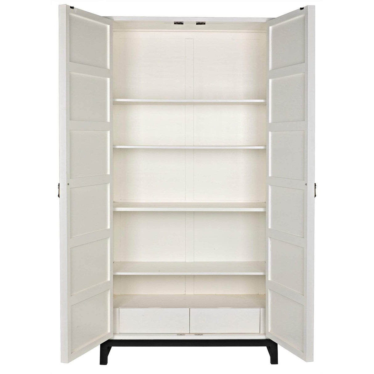 Noir Maharadshcha Hutch - Solid White Furniture noir-GHUT118SW 00842449121324