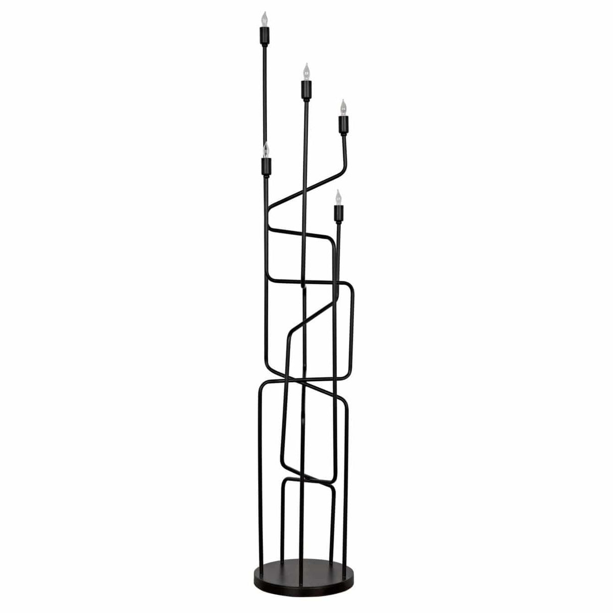 Noir Moriarty Floor Lamp - Black Metal Lighting noir-PZ005MTB 00842449131552