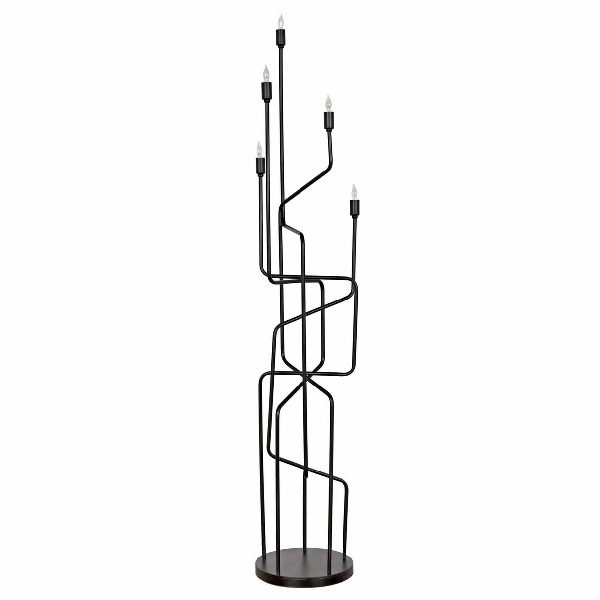 Noir Moriarty Floor Lamp - Black Metal Lighting noir-PZ005MTB 00842449131552