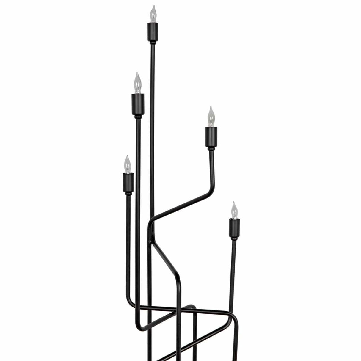 Noir Moriarty Floor Lamp - Black Metal Lighting noir-PZ005MTB 00842449131552