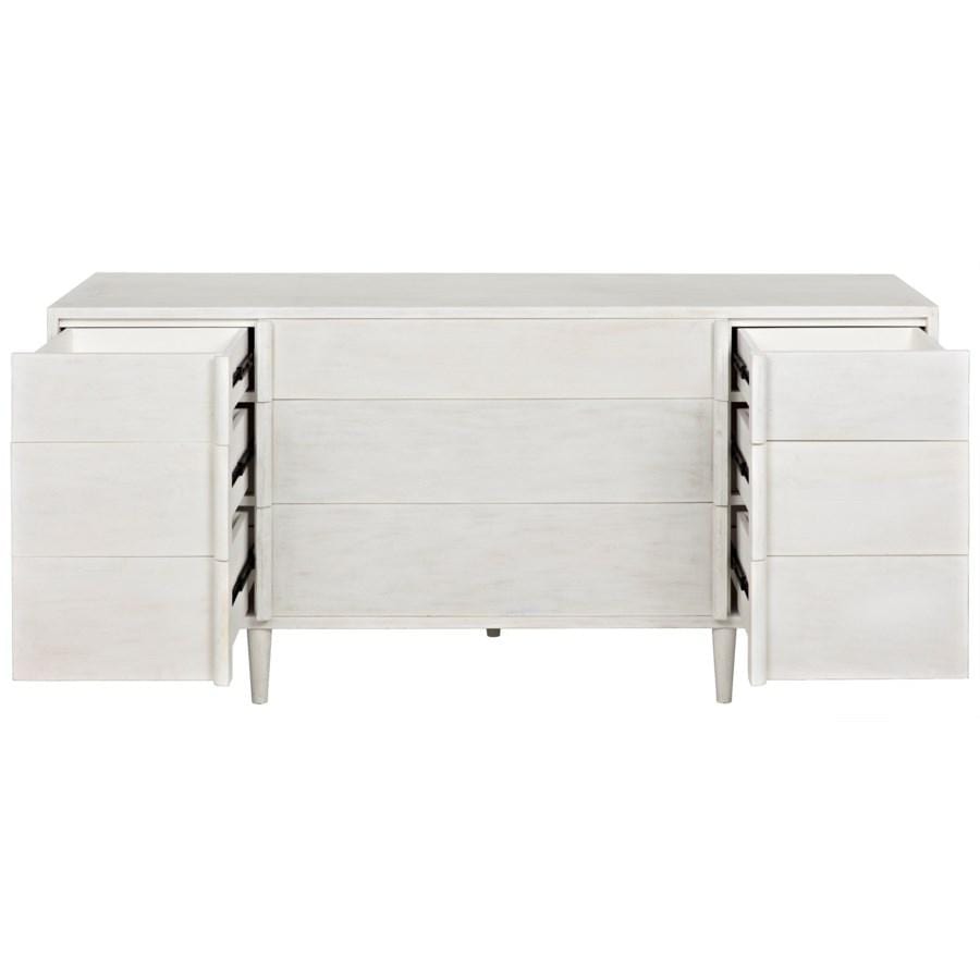 Noir Morten 9 Drawer Dresser Furniture