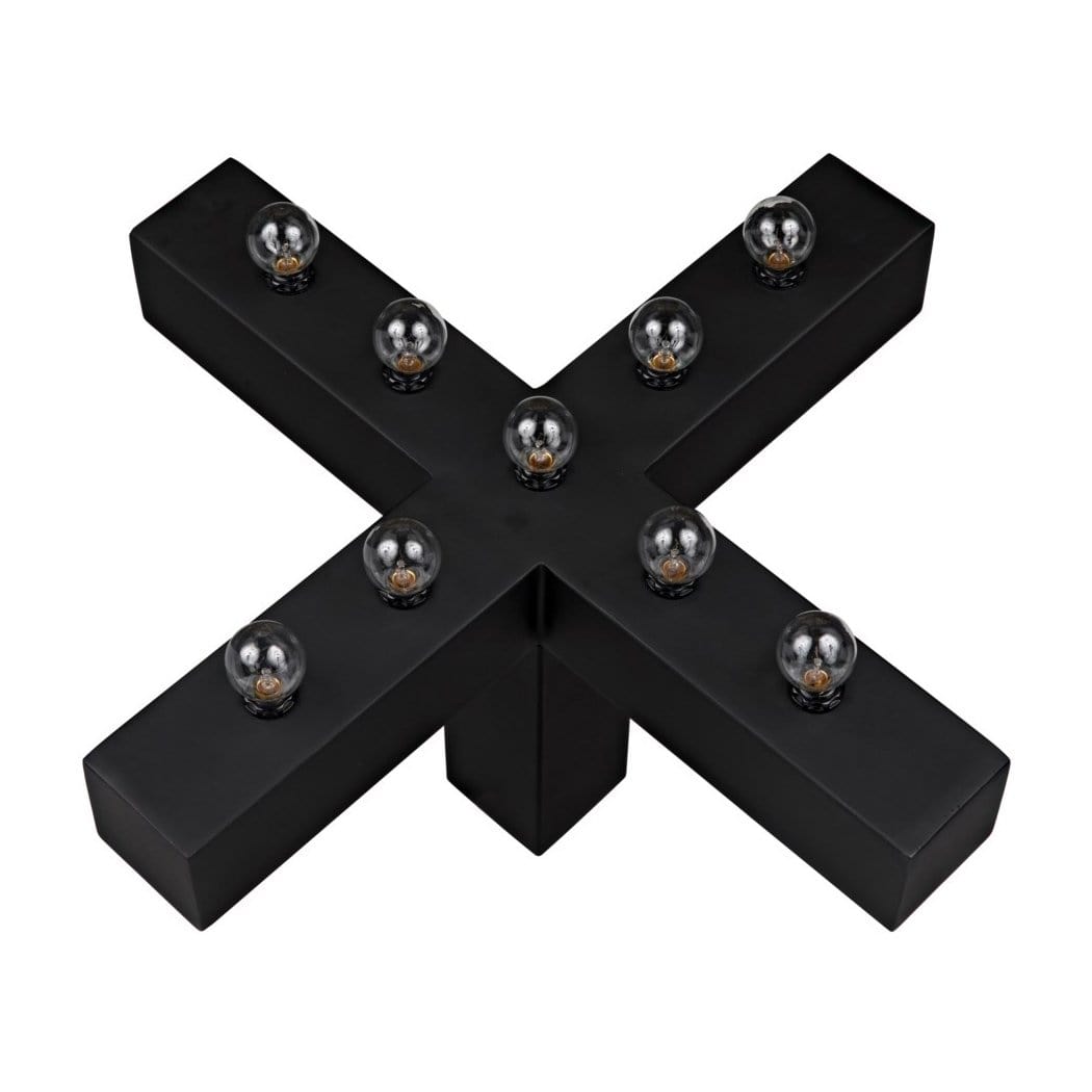 Noir Nolen Table Lamp Lighting noir-LAMP739MTB 00842449124752