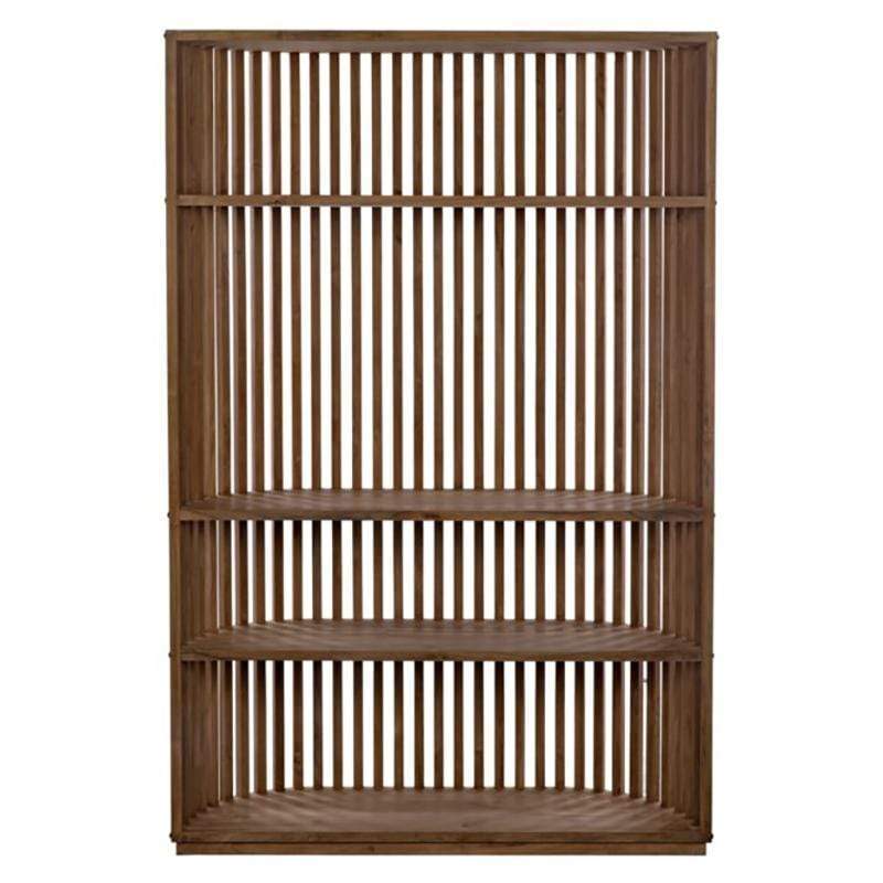 Noir Opal Bookcase - Teak Furniture noir-GBCS185T 00842449121041