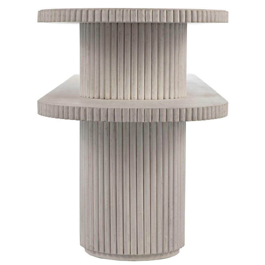 Noir Parker Console - White Wash Furniture noir-GCON360WH 00842449128996