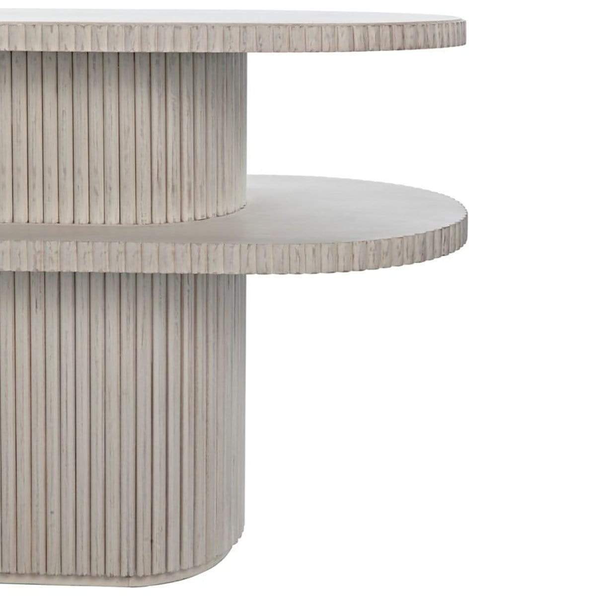 Noir Parker Console - White Wash Furniture noir-GCON360WH 00842449128996