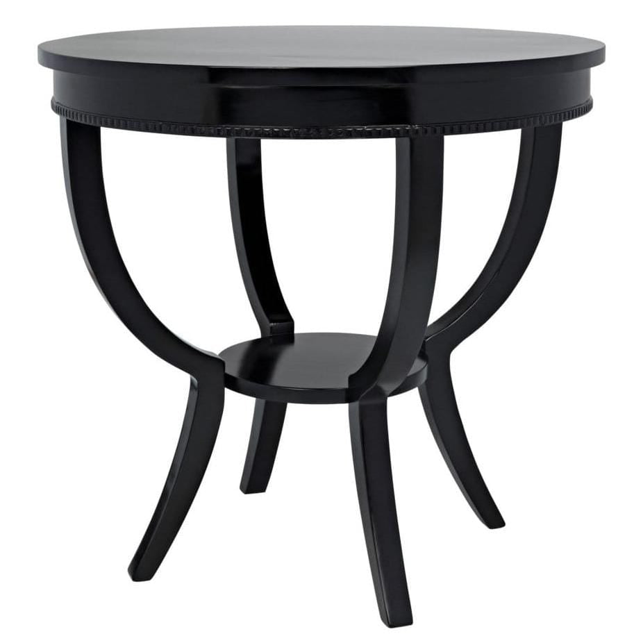 Noir Scheffield Round End Table Furniture noir-GTAB223 00842449107076